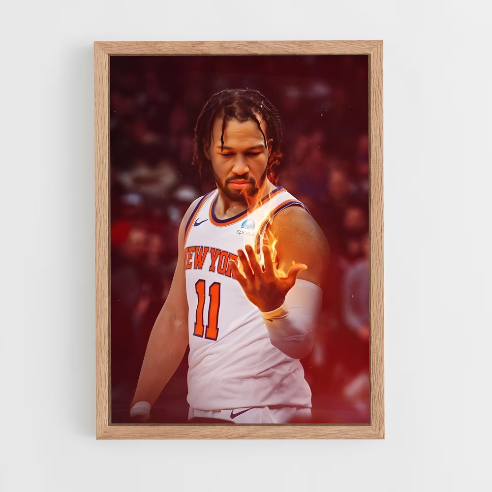 Poster Jalen brunson dribble – affiche Basketball (vue 4)